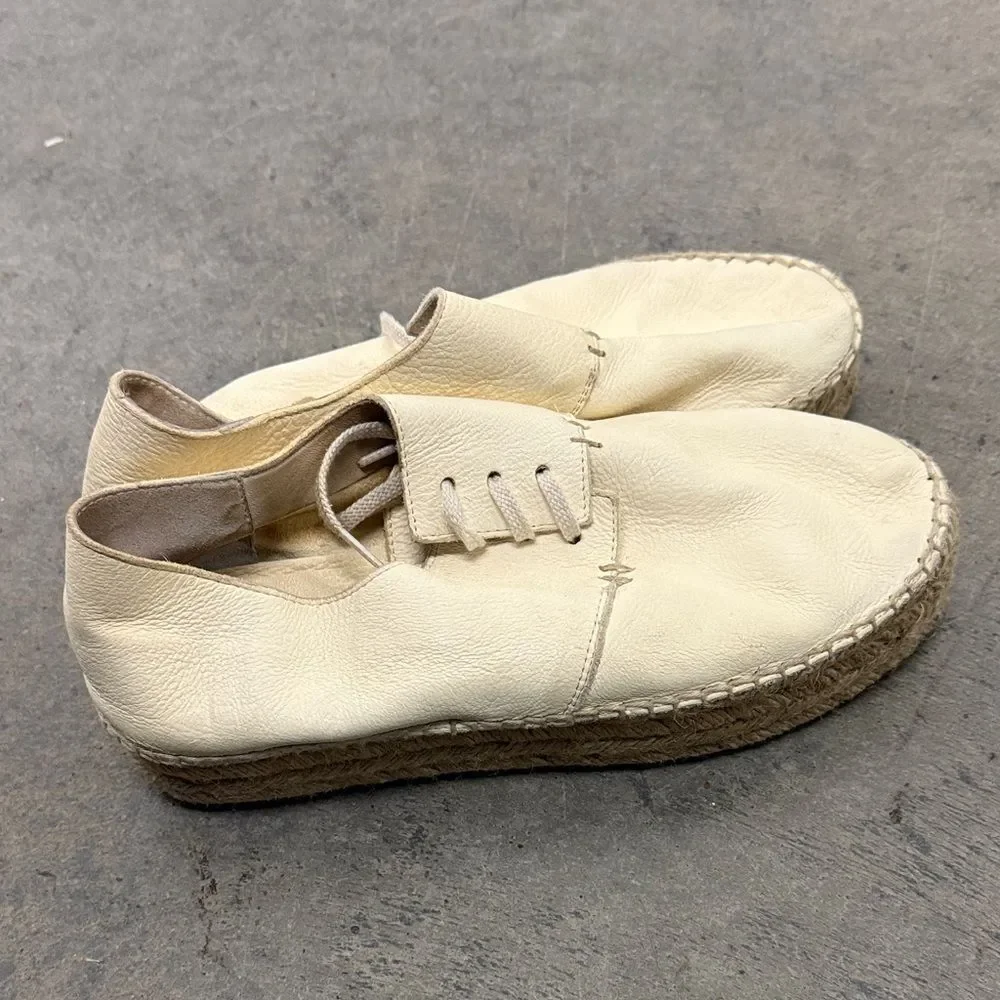 Vince Cream Espadrille Shoes